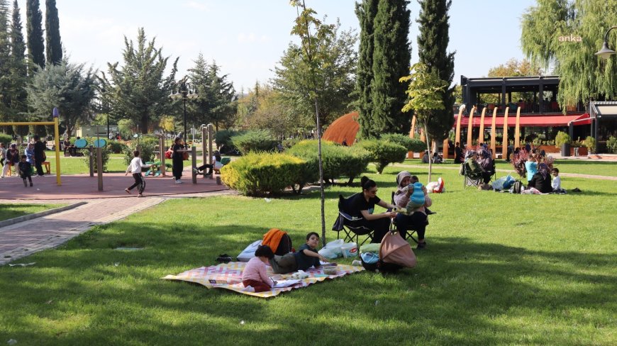 Malatyalılar deprem sonrası parklara akın etti