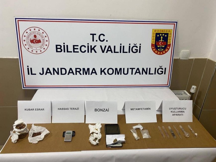 Bilecik'te düzenlenen uyuşturucu operasyonunda 5 kişi yakalandı