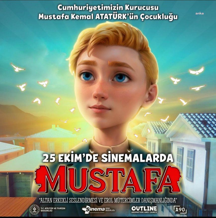 Atatürk'ün hayatını anlatan animasyon filmi "Mustafa", 25 Ekim'de izleyicisiyle buluşacak