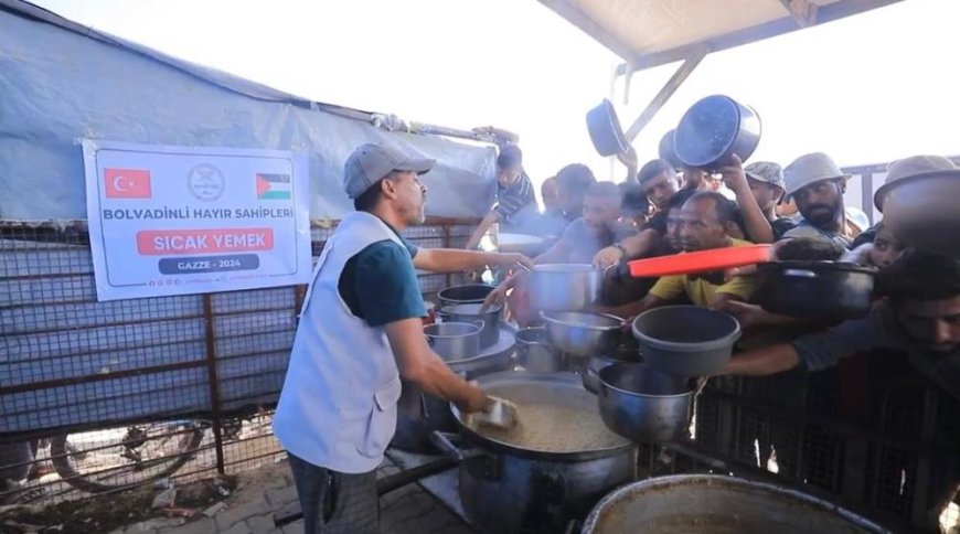 Bolvadinli hayırseverler Gazze'ye ulaştı