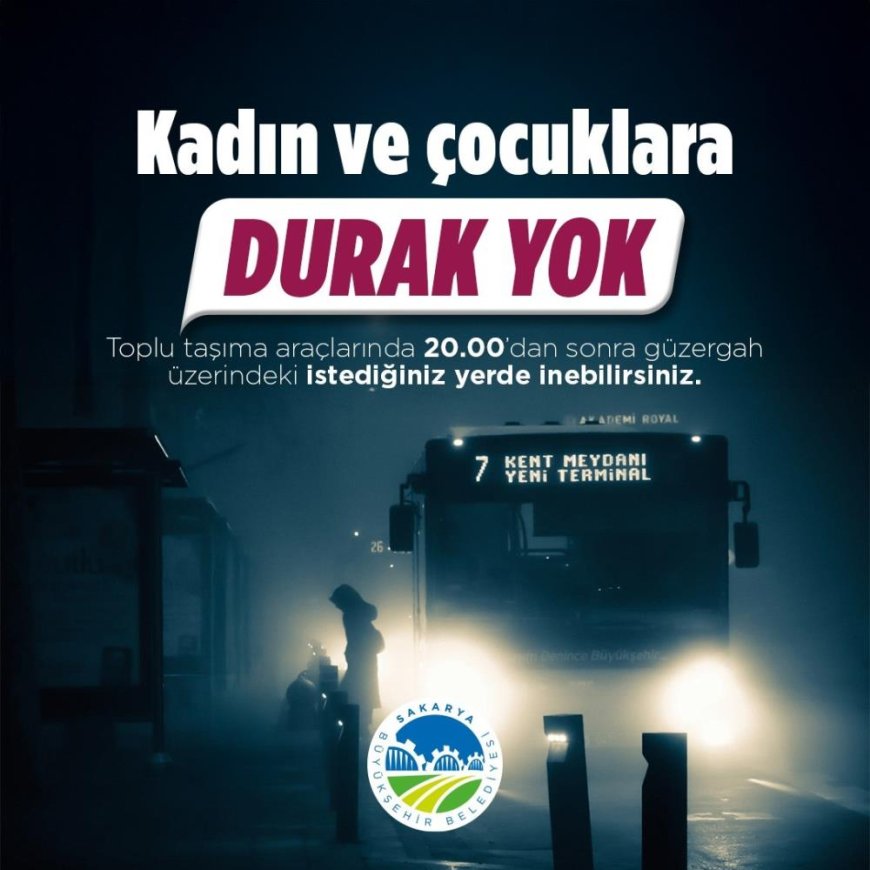 Sakarya’da kadın ve çocuklar için durak yok