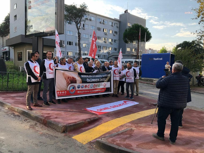 Samsun İl Sağlık Müdürlüğü önünde 'yenidoğan çetesi' protestosu