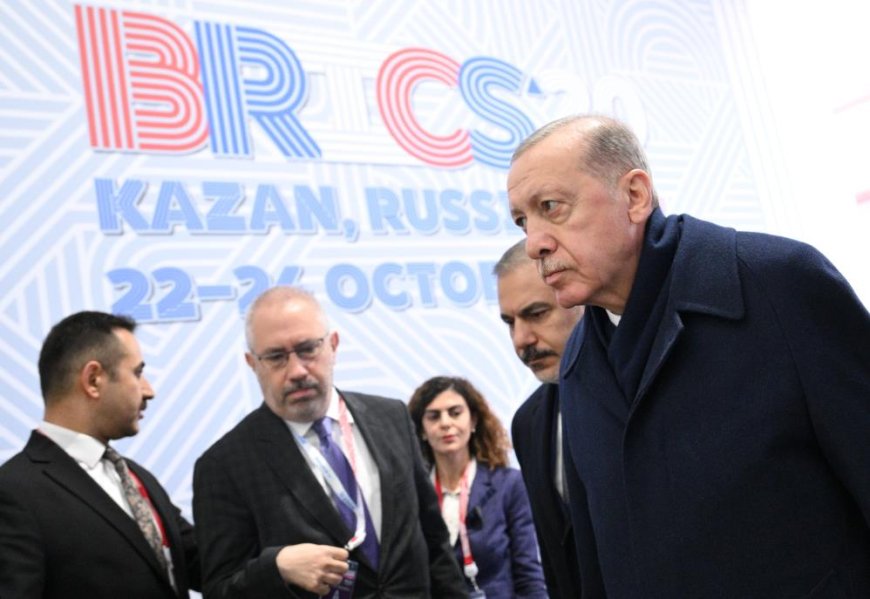 Cumhurbaşkanı Erdoğan, BRICS Zirvesi'ne katılmak üzere Kazan EXPO'da