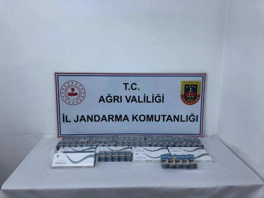 Ağrı'da kaçak sigara operasyonu