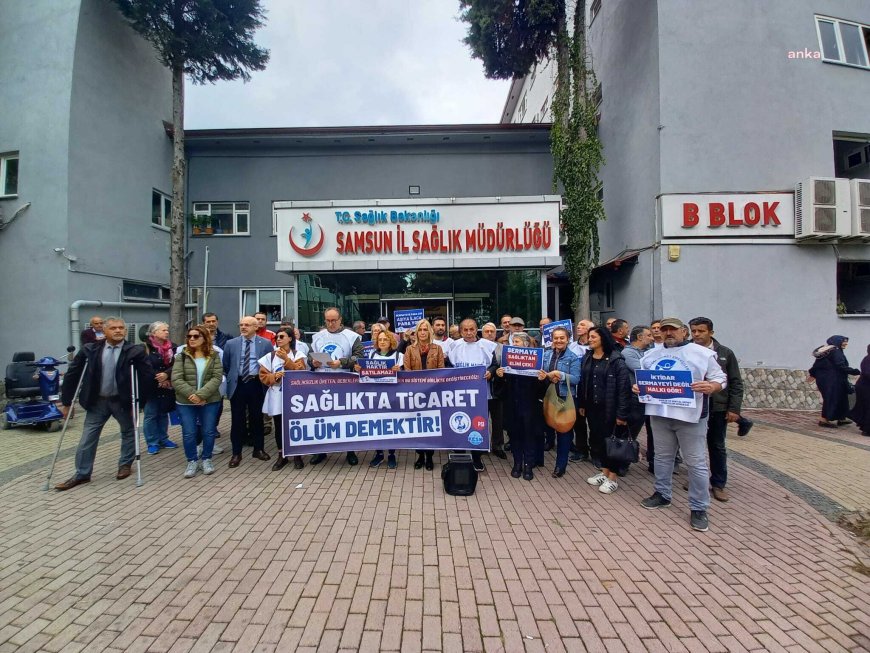 SES Samsun Şubesi, Sağlıkta Dönüşüm Programı'nı protesto etti:  "Bu program yaşamımıza kastetmeye başlamıştır"