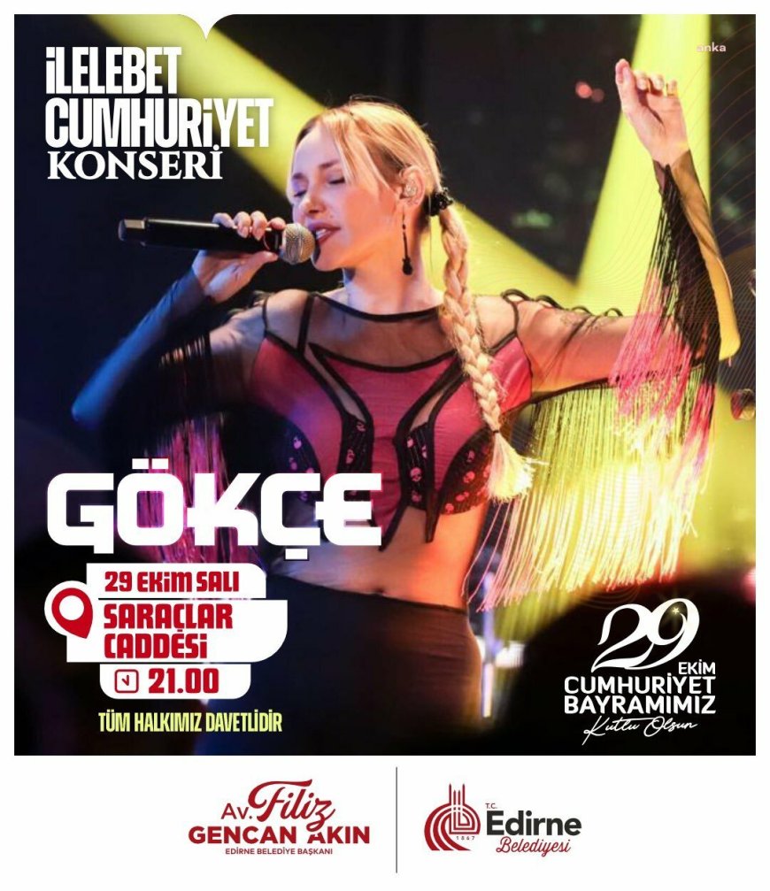 Edirne Cumhuriyet'in 101'inci yılını coşkuyla kutlayacak