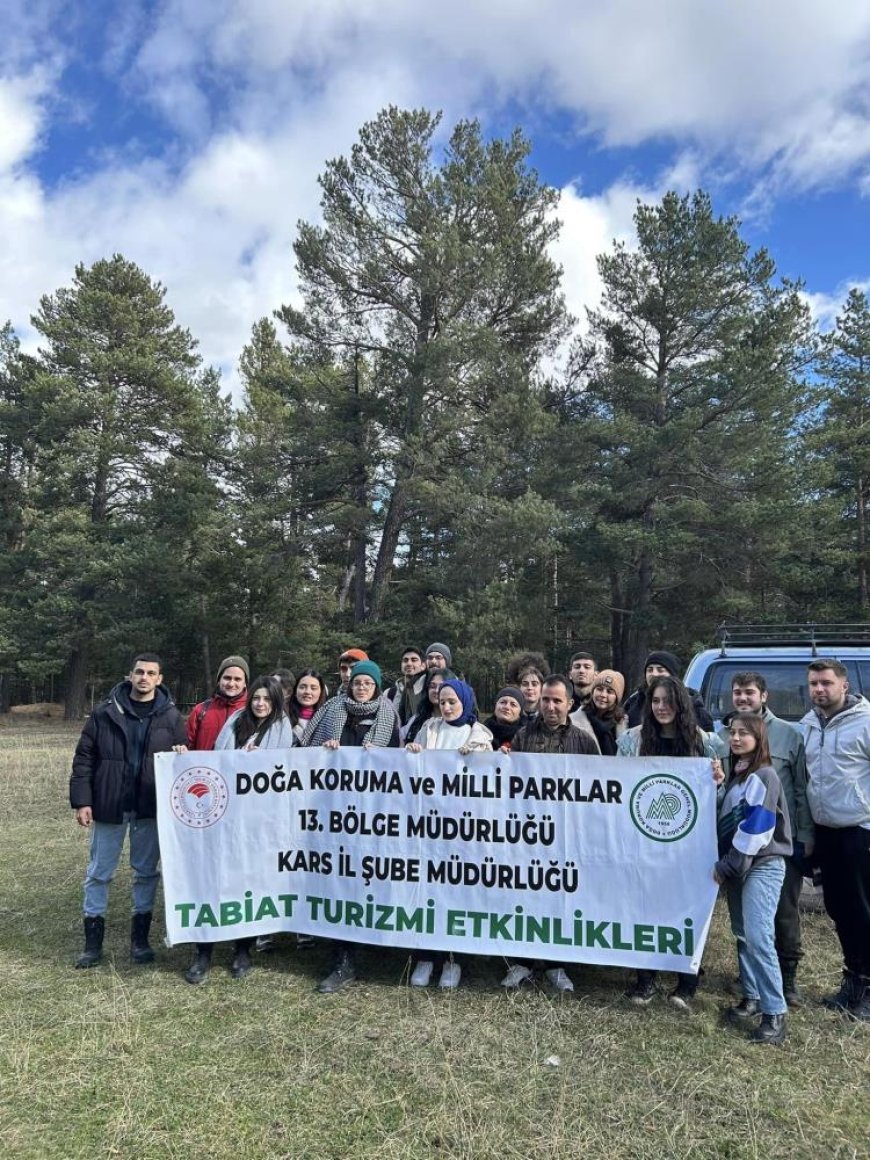 Kars'ta Doğa Yürüyüşü ve Yaban Hayatı Gözlemi etkinliği gerçekleştirildi