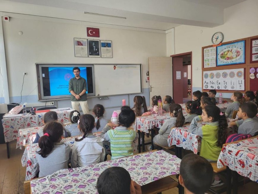 Karapınar'da öğrencilere ağız ve diş sağlığı eğitimi verildi