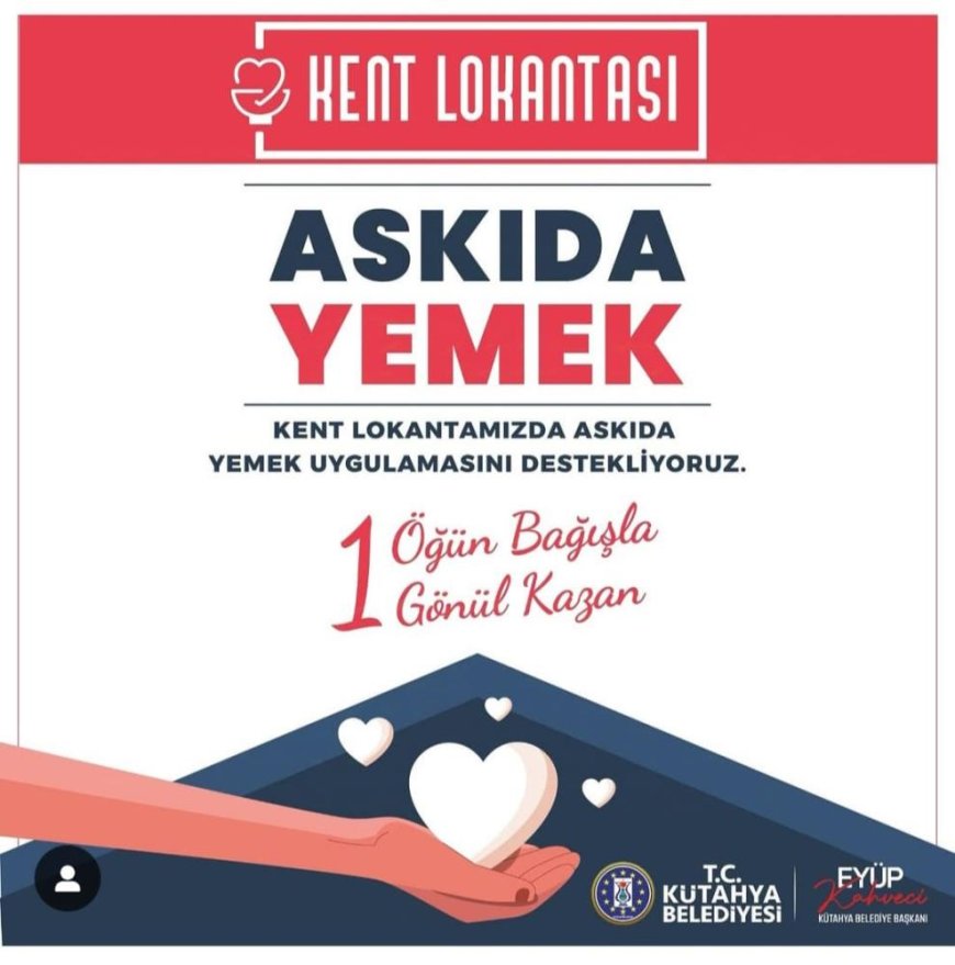 Kent Lokantası'nda 'askıda yemek' uygulaması