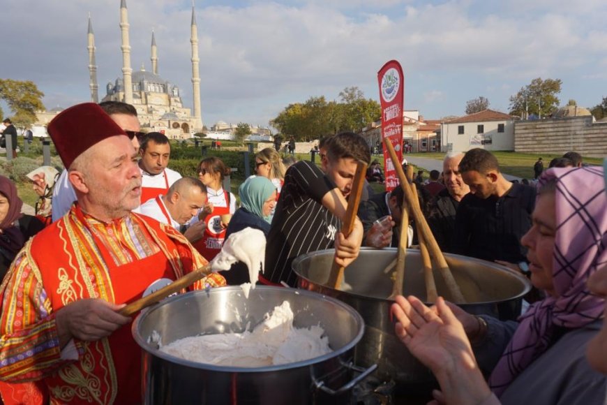 Edirne'deki Gastronomi Festivali renkli görüntülerle başladı