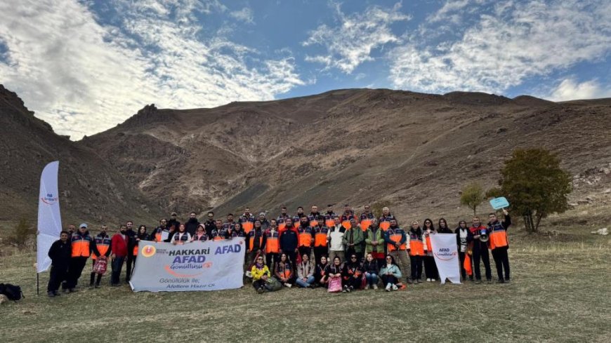 Hakkari'de AFAD gönüllüleri buluşma etkinliği