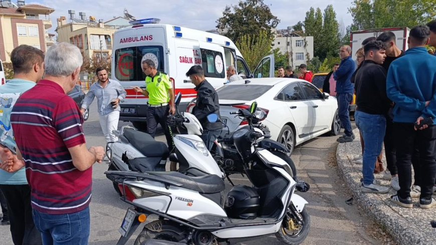 Manavgat'ta motosikletler çarpıştı: 1 yaralı