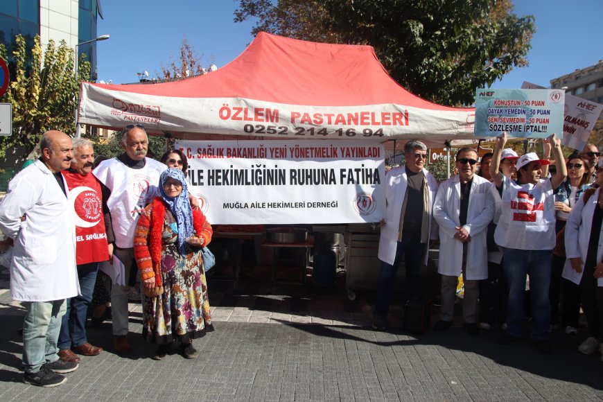 Muğla’da aile hekimlerinden lokmalı protesto