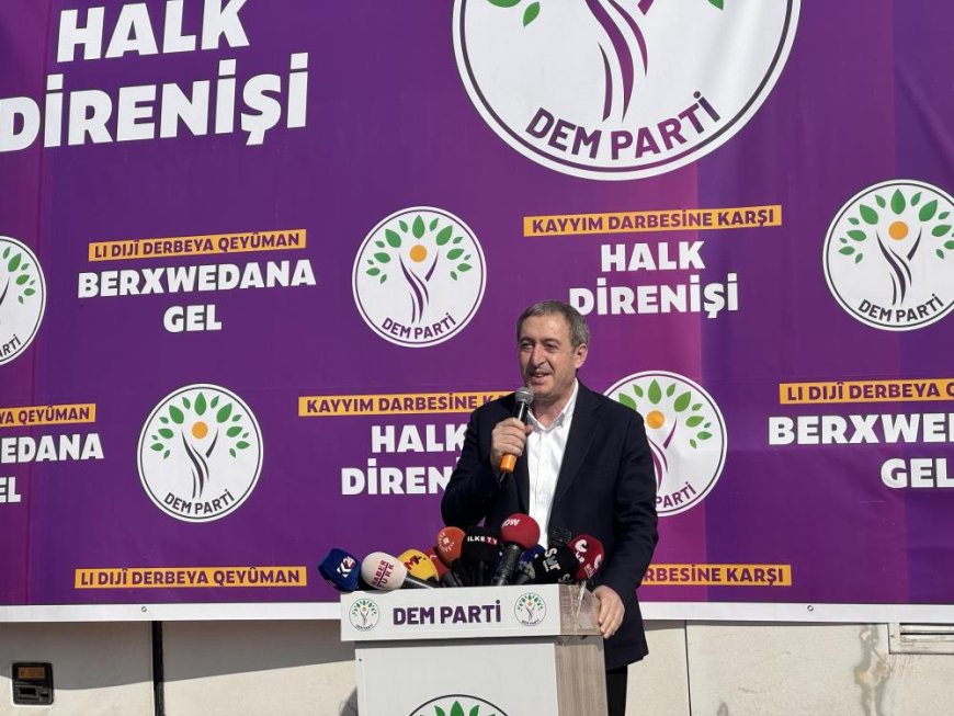 DEM Parti Genel Başkanı Bakırhan: "Bahçeli'nin uzattığı eli tuttuk"