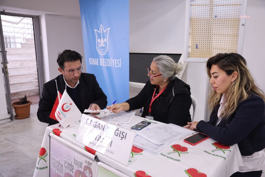 Konak’ta organ bağışı farkındalığı için stant kuruldu