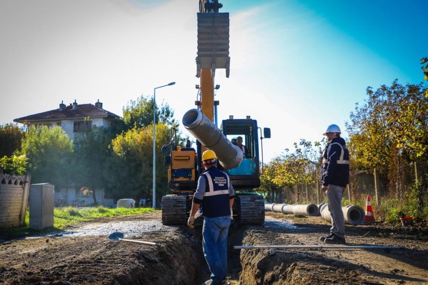 Sakarya'da o mahallenin yağmur suyu altyapısı kışa hazır