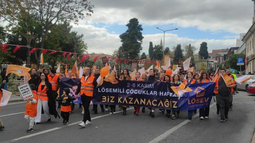 Tekirdağ'da lösemi farkındalığı için yürüyüş