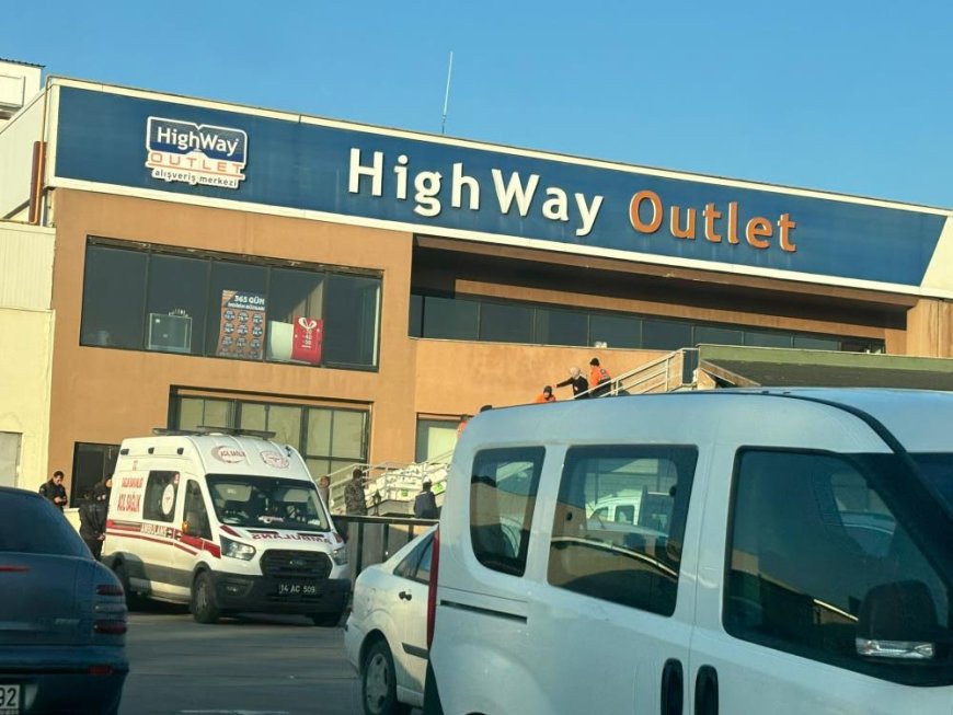 Highway Outlet AVM'de iş kazası: 1 yaralı