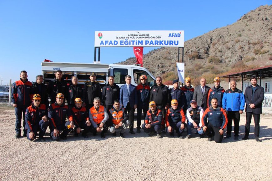 Amasya'da AFAD eğitim parkuru kuruldu