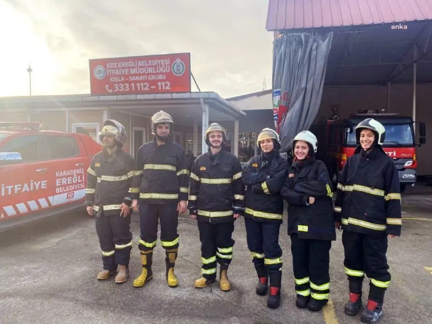 Karadeniz Ereğli'de Gönüllü İtfaiyeciler Sahaya Çıktı!