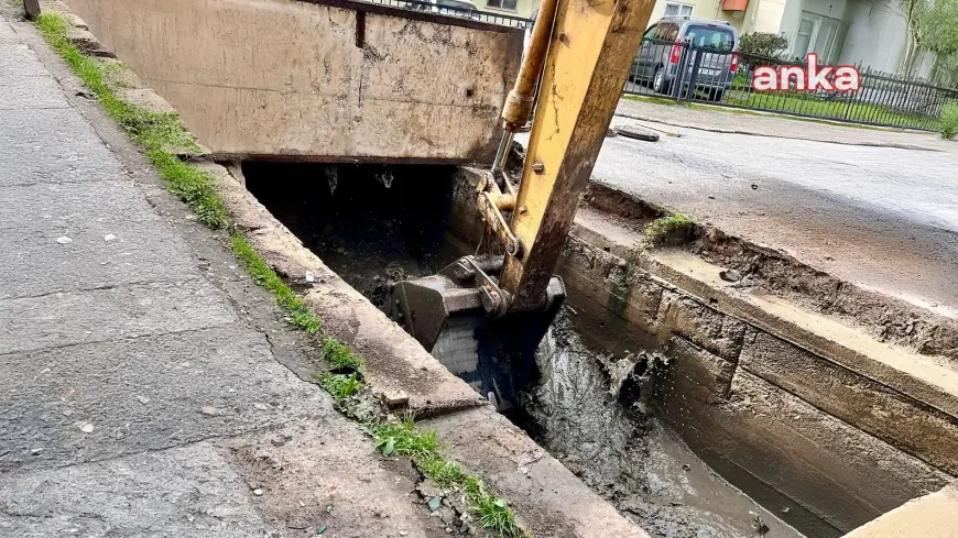 Giresun Belediyesi'nden su baskınlarının önlenmesi için kanal çalışması