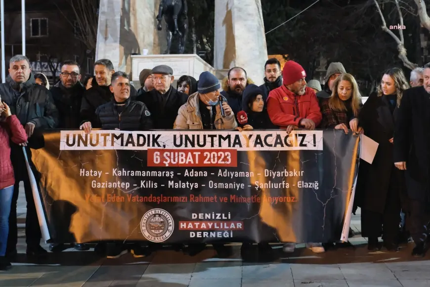 Denizli Hataylılar Derneği’nden 6 Şubat anması: "Sadece eşimiz dostumuzu, evimizi barkımızı değil aşık olduğumuz şehri kaybettik."