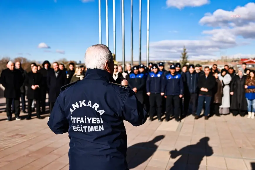 Gölbaşı Belediyesi personeline yangın tatbikatı eğitimi