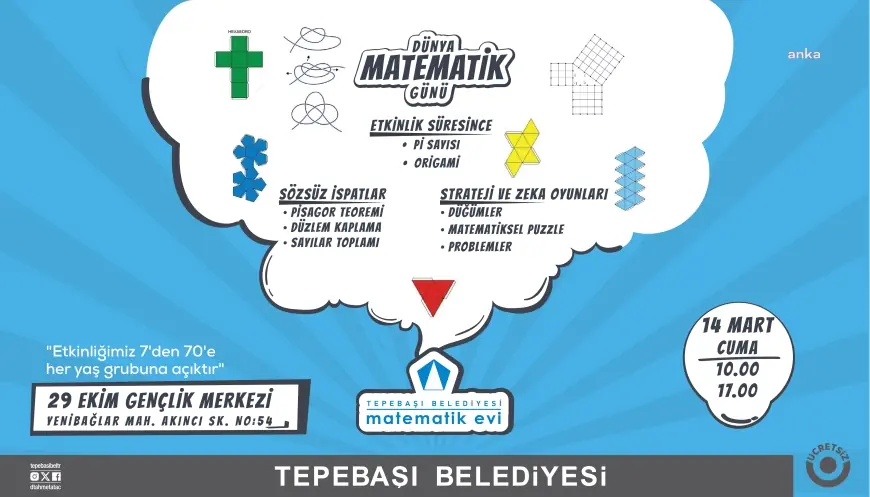 Tepebaşı Belediyesi Dünya Matematik Günü'nü etkinlikler ile kutlayacak