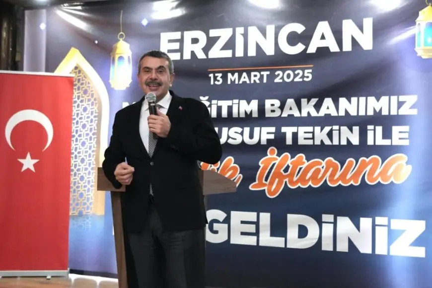 Bakan Tekin, Erzincan'da "Gençlik İftarı" programına katıldı