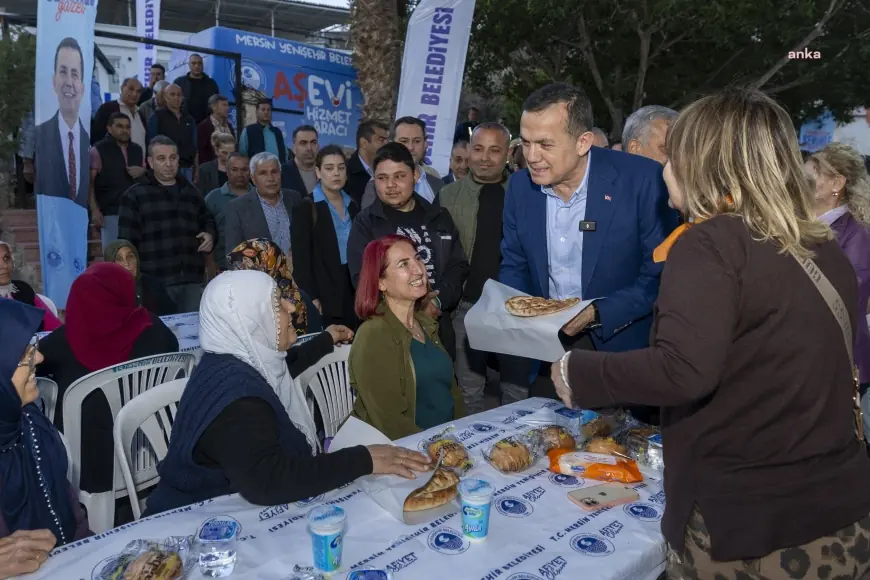 Yenişehir Belediye Başkanı Özyiğit, iftar sofralarında vatandaşlarla buluşmaya devam ediyor