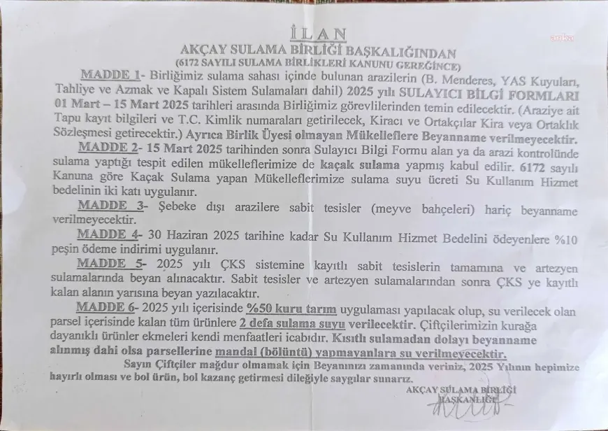 Kuru tarıma geçmeleri için yazı gönderilen Aydınlı çiftçiler: "Biz sulu tarımla hayvanlarımızın kaba yem ihtiyacını karşılıyoruz"