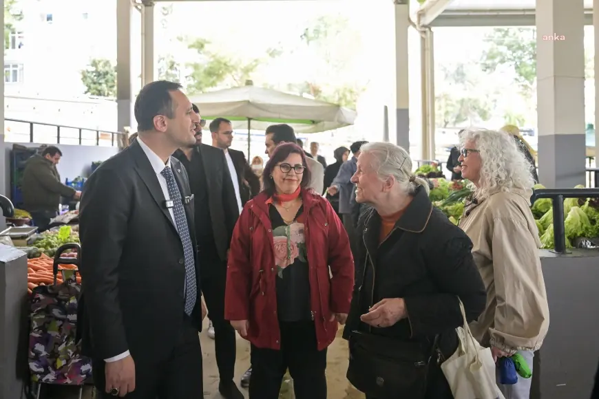 Bornova Belediye Başkanı Ömer Eşki’den pazaryeri ziyareti