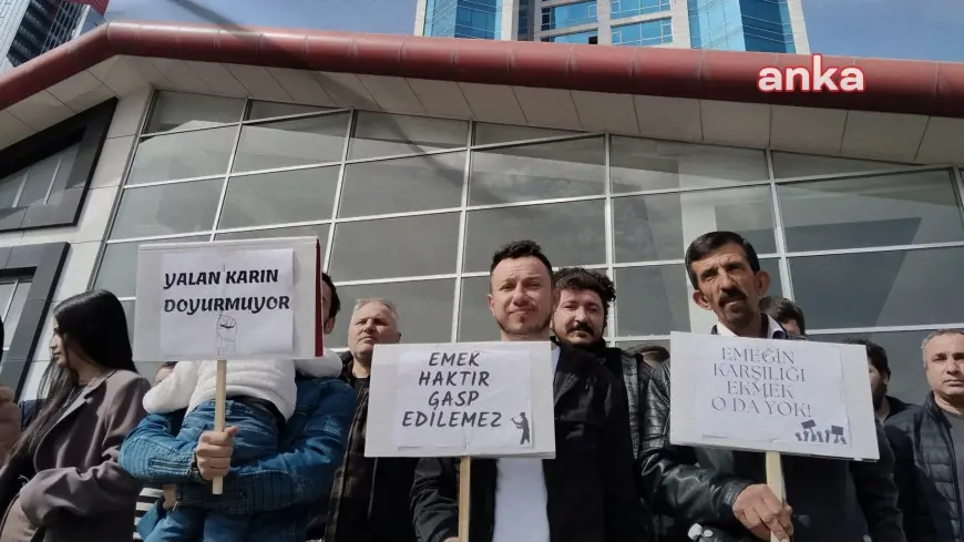 Aylardır maaşlarını alamayan madenciler Yıldızlar Holding'in kapısına dayandı: "Sadaka değil, hakkımızı istiyoruz"