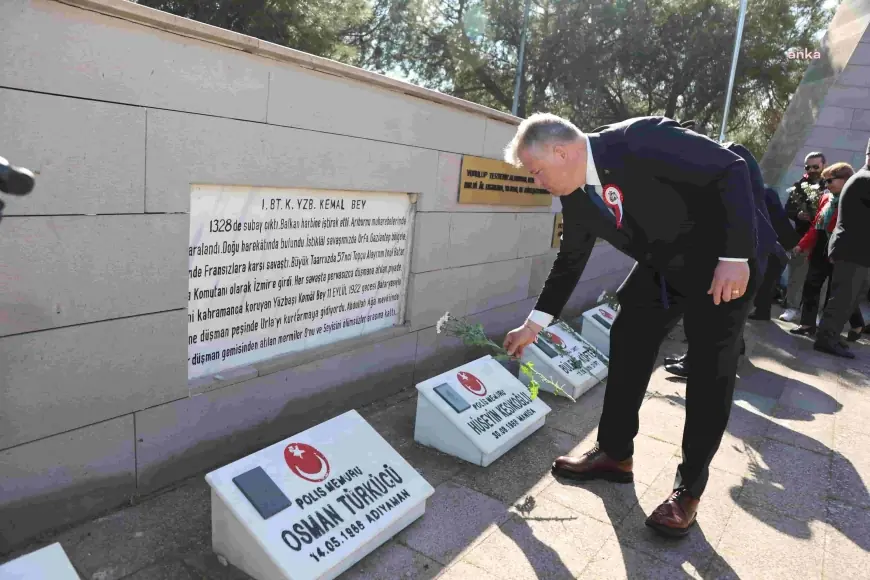 Urla’da 18 Mart Çanakkale Zaferi ve Şehitleri Anma Günü’nde Şehit Yakınları ve Gaziler Masası açıldı